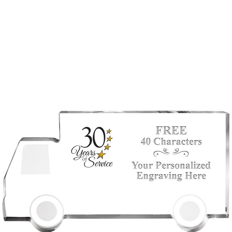 5" 4 WHEELER TRUCK ACRYLIC