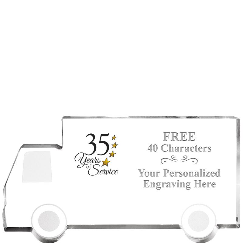 5" 4 WHEELER TRUCK ACRYLIC