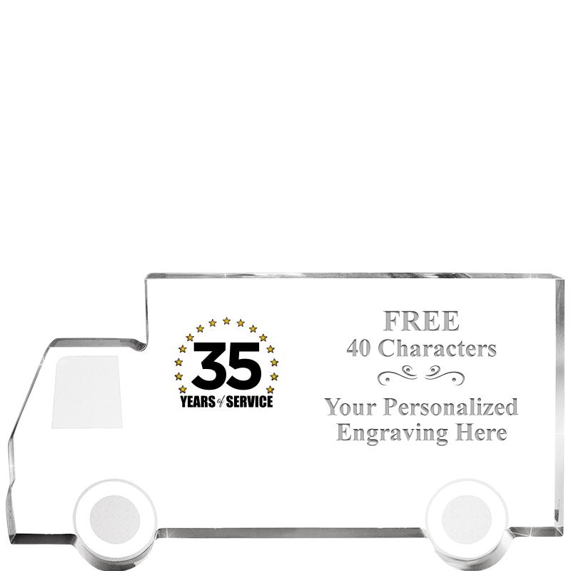 5" 4 WHEELER TRUCK ACRYLIC