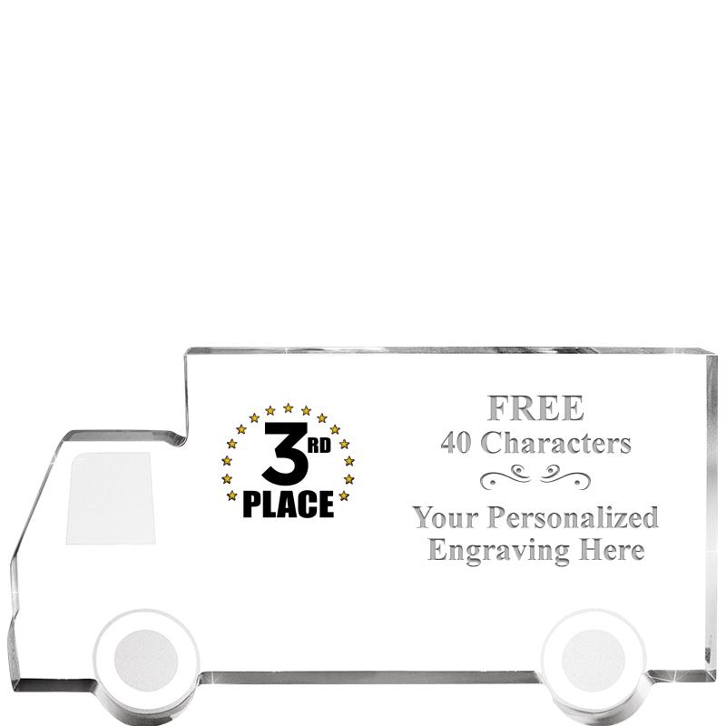 5" 4 WHEELER TRUCK ACRYLIC