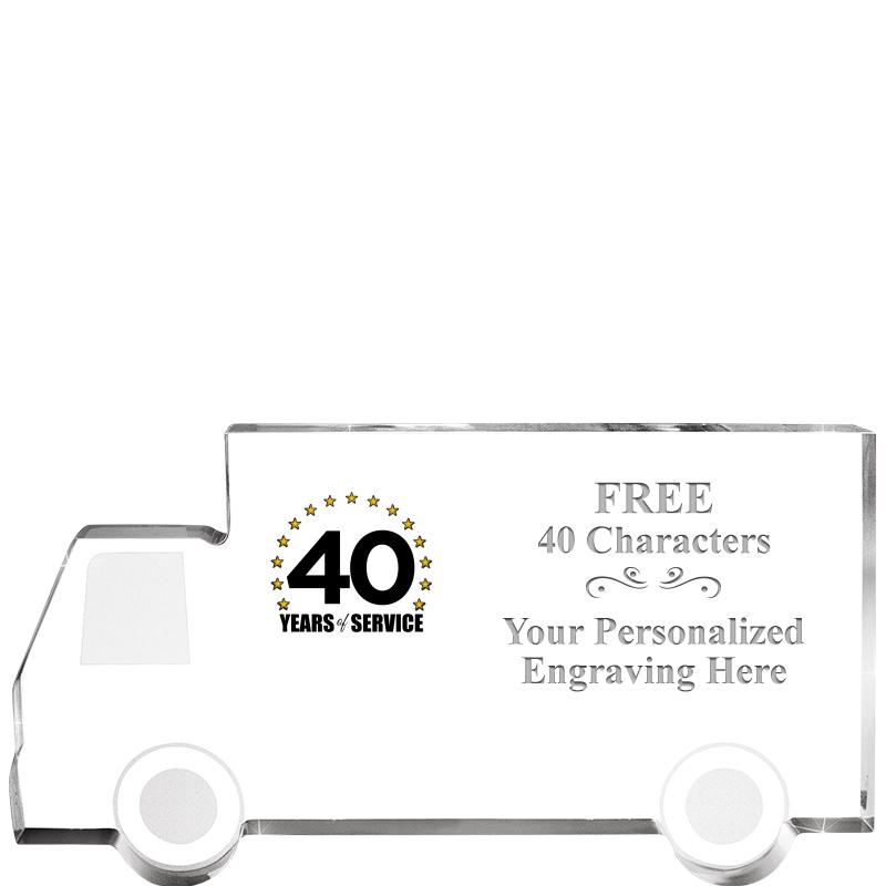 5" 4 WHEELER TRUCK ACRYLIC