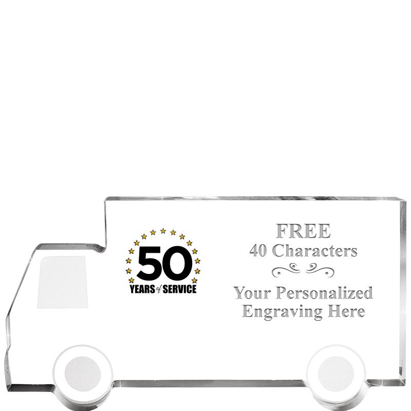 5" 4 WHEELER TRUCK ACRYLIC