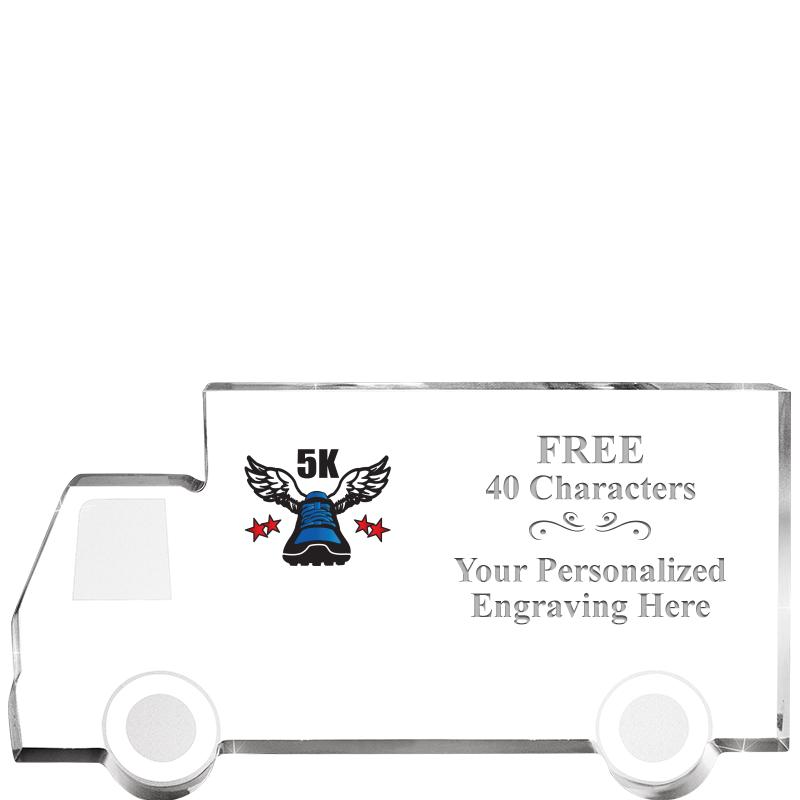 5" 4 WHEELER TRUCK ACRYLIC