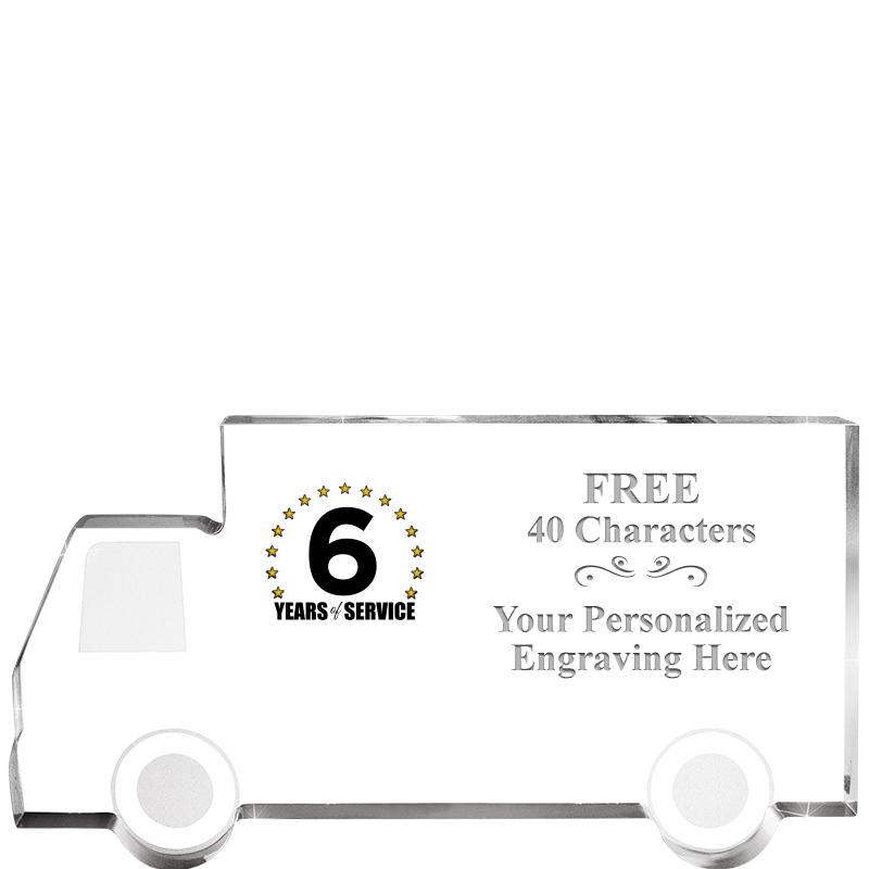 5" 4 WHEELER TRUCK ACRYLIC