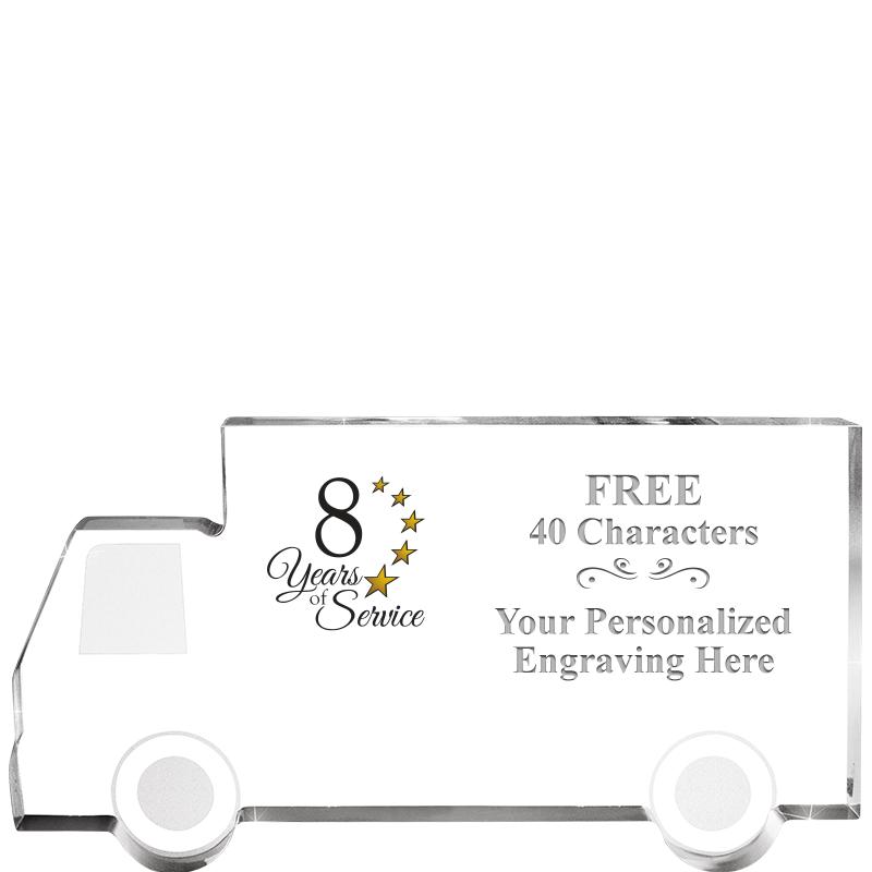 5" 4 WHEELER TRUCK ACRYLIC