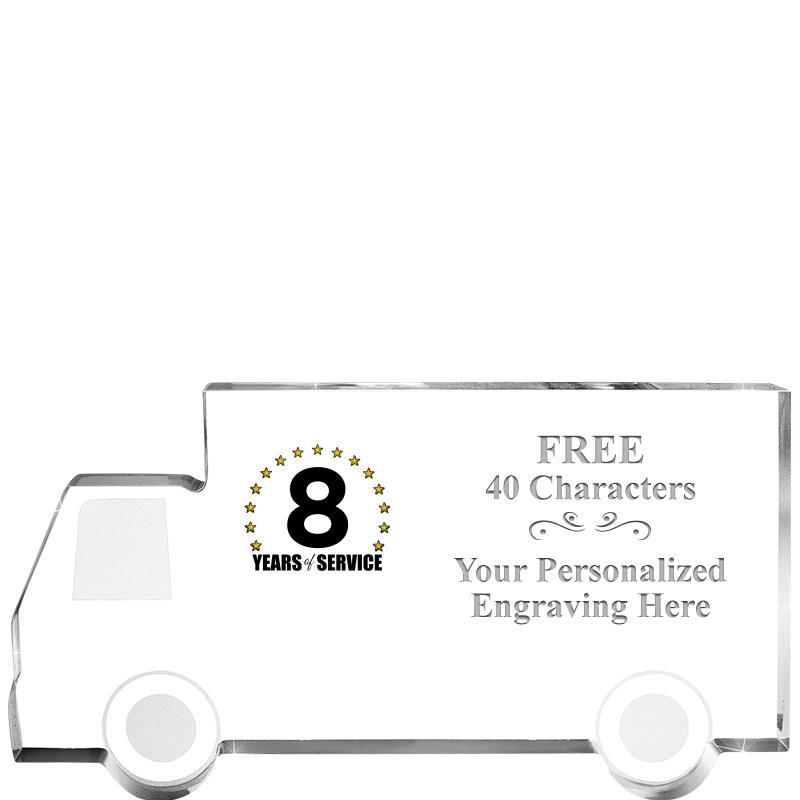 5" 4 WHEELER TRUCK ACRYLIC