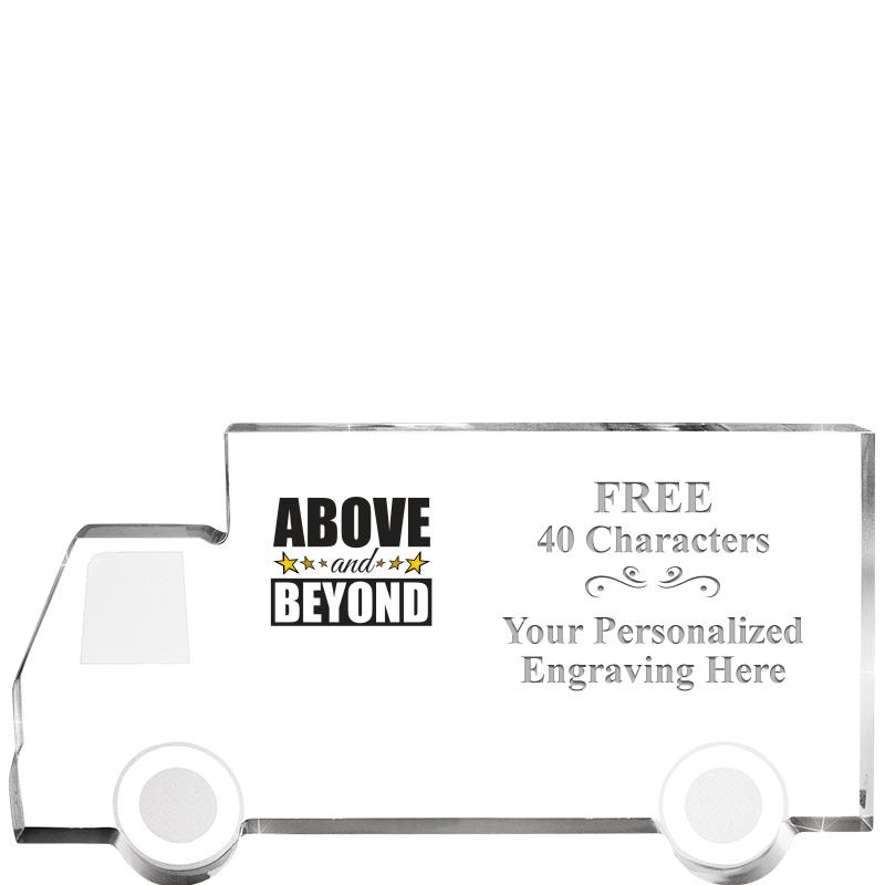 5" 4 WHEELER TRUCK ACRYLIC