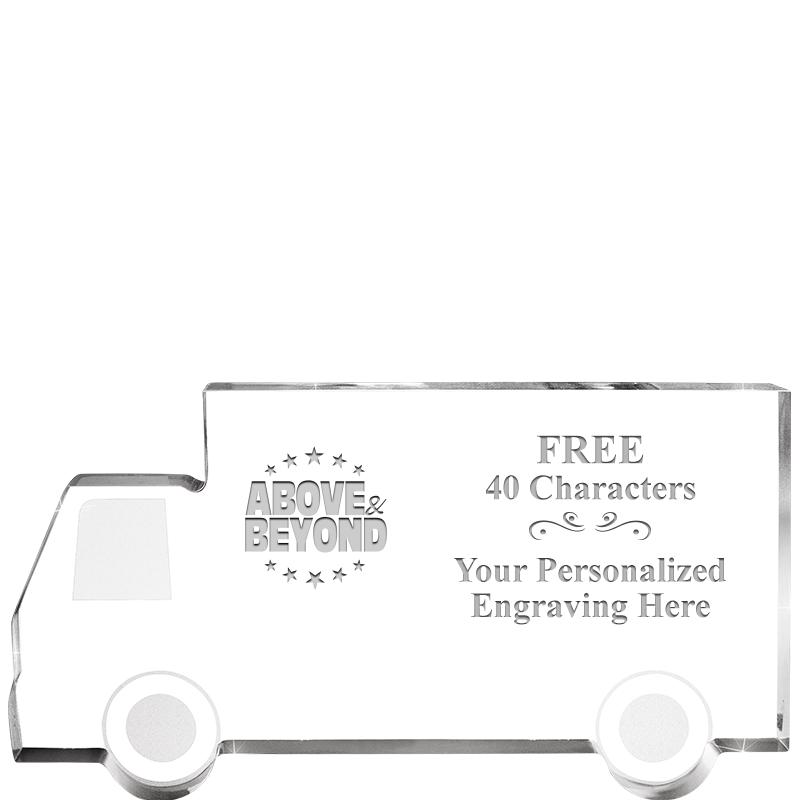 5" 4 WHEELER TRUCK ACRYLIC