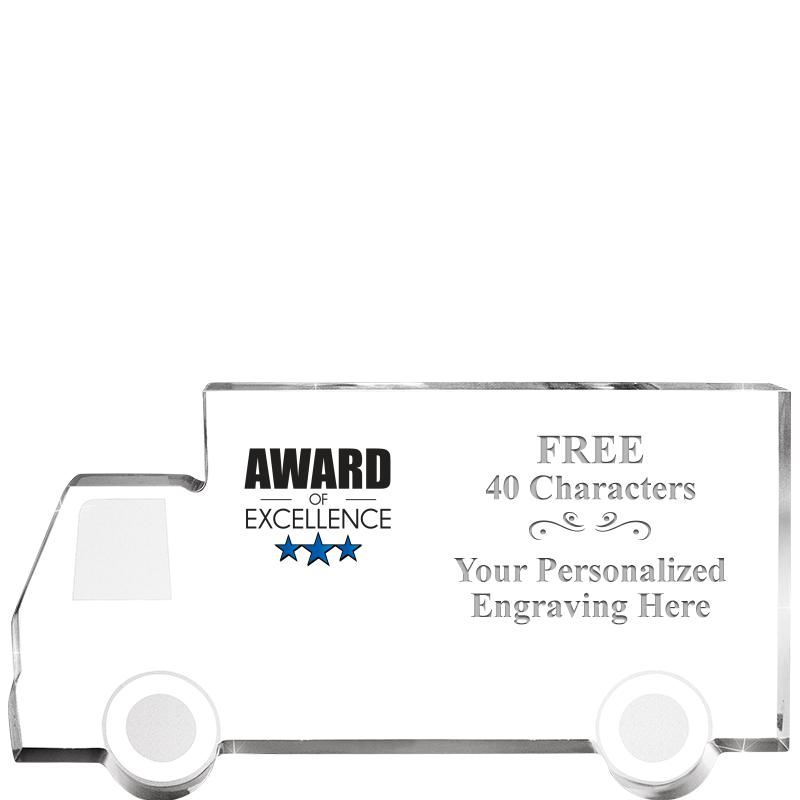 5" 4 WHEELER TRUCK ACRYLIC