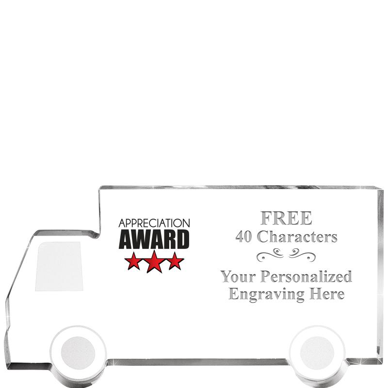 5" 4 WHEELER TRUCK ACRYLIC