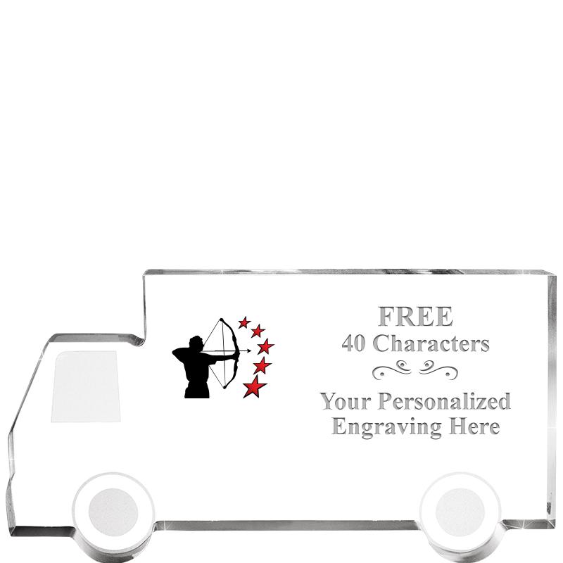 5" 4 WHEELER TRUCK ACRYLIC