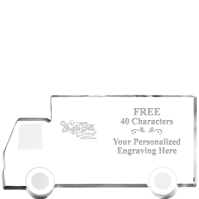 5" 4 WHEELER TRUCK ACRYLIC