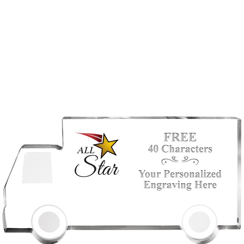 5" 4 WHEELER TRUCK ACRYLIC