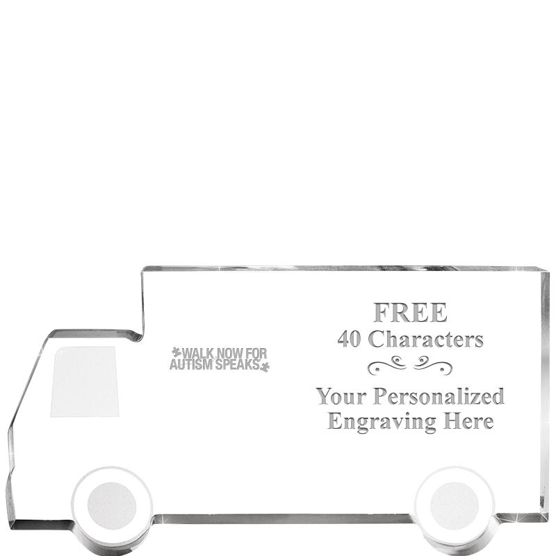 5" 4 WHEELER TRUCK ACRYLIC