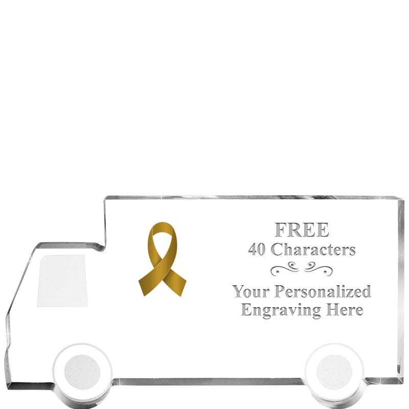 5" 4 WHEELER TRUCK ACRYLIC