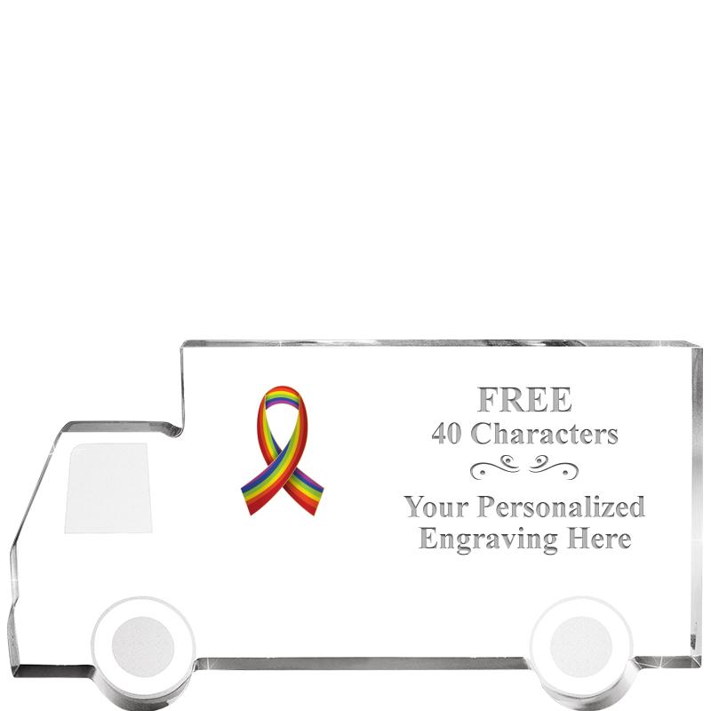 5" 4 WHEELER TRUCK ACRYLIC