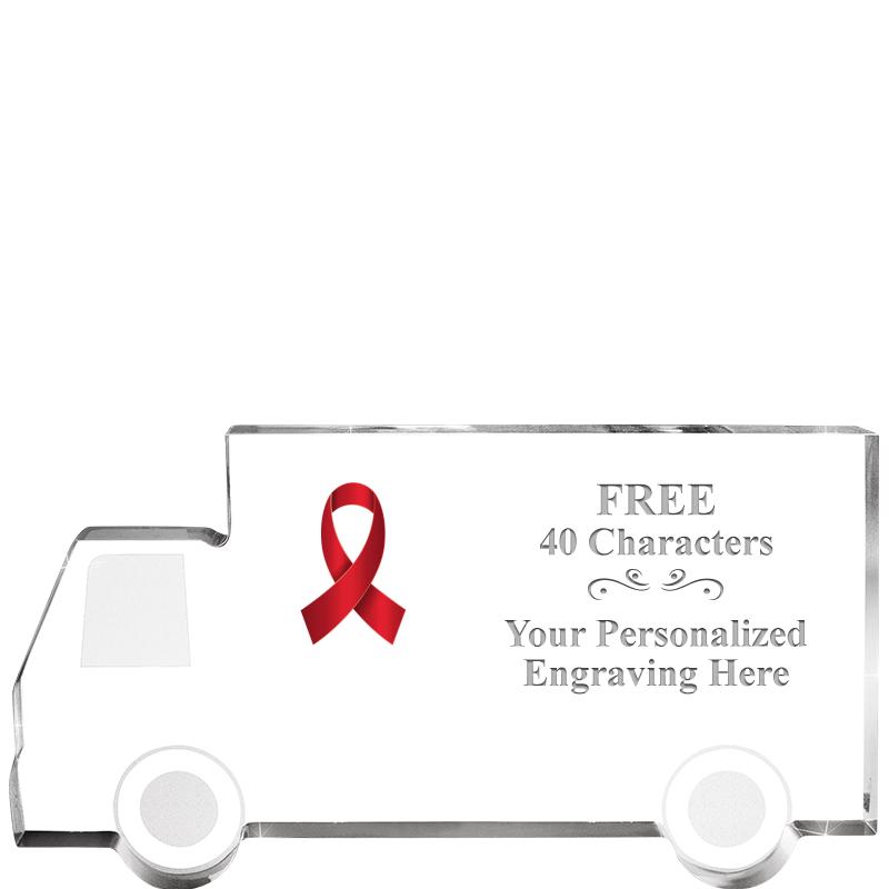 5" 4 WHEELER TRUCK ACRYLIC