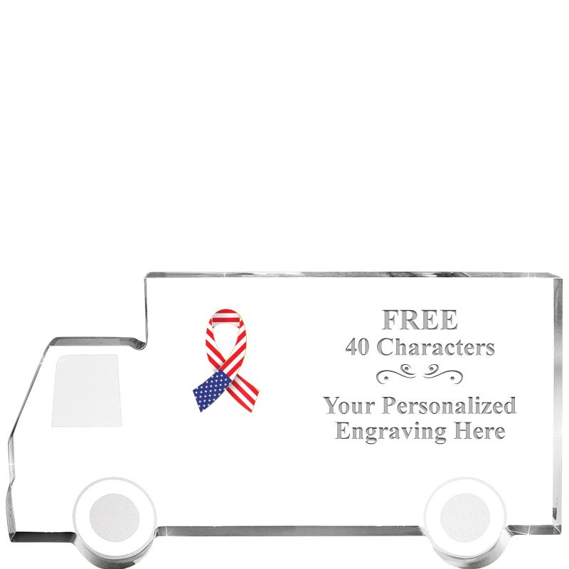 5" 4 WHEELER TRUCK ACRYLIC