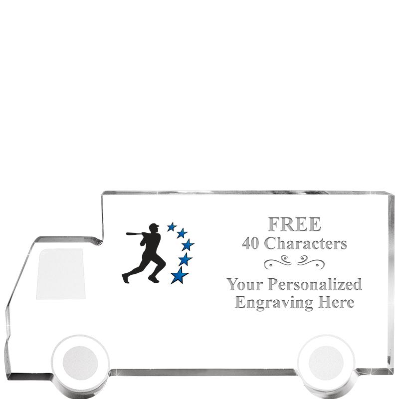 5" 4 WHEELER TRUCK ACRYLIC