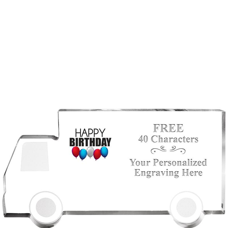 5" 4 WHEELER TRUCK ACRYLIC