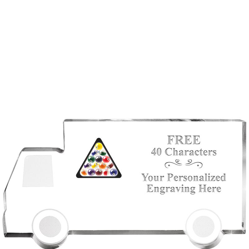 5" 4 WHEELER TRUCK ACRYLIC