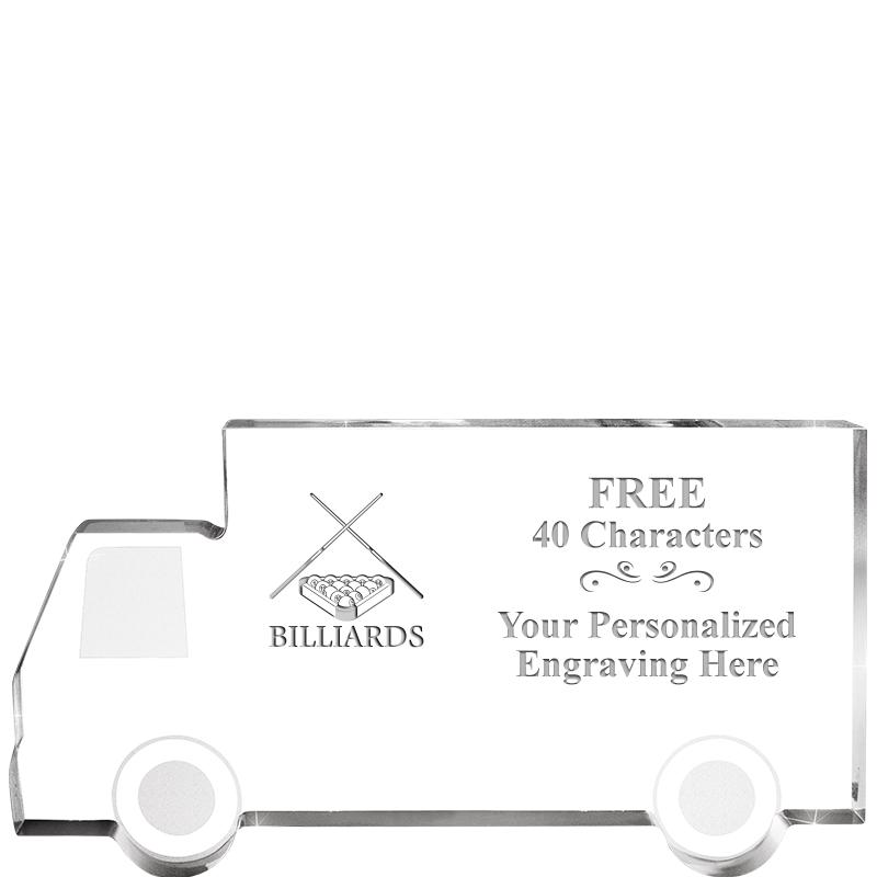 5" 4 WHEELER TRUCK ACRYLIC