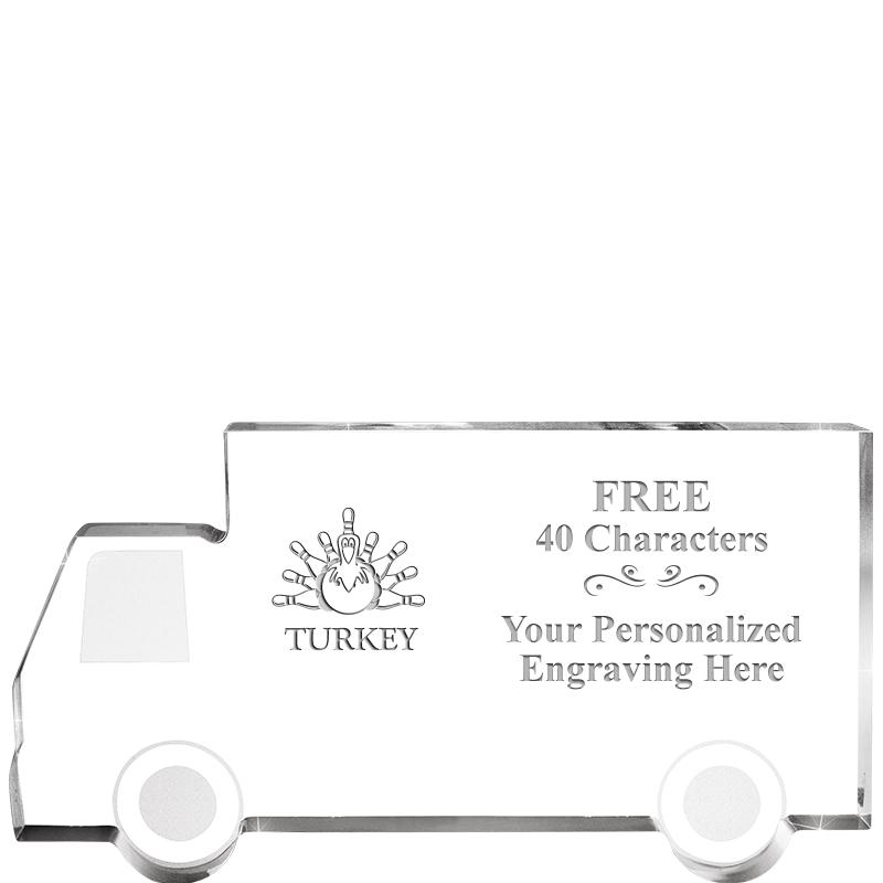 5" 4 WHEELER TRUCK ACRYLIC