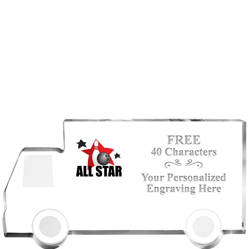 5" 4 WHEELER TRUCK ACRYLIC