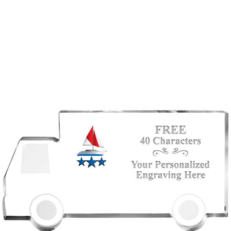 5" 4 WHEELER TRUCK ACRYLIC