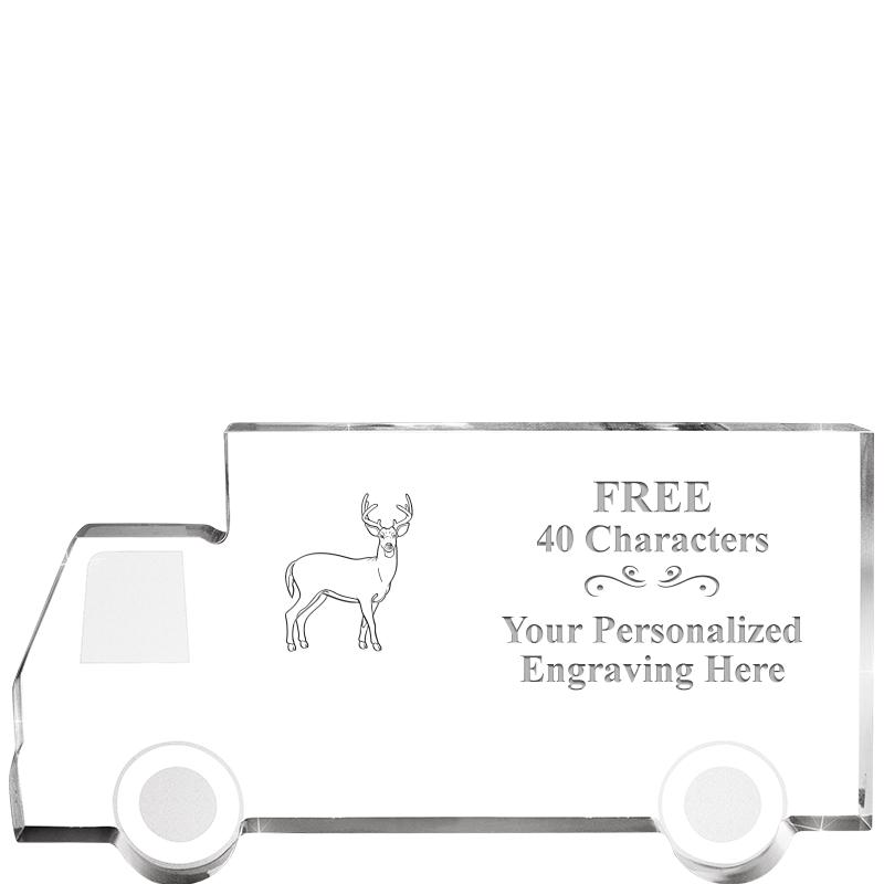 5" 4 WHEELER TRUCK ACRYLIC