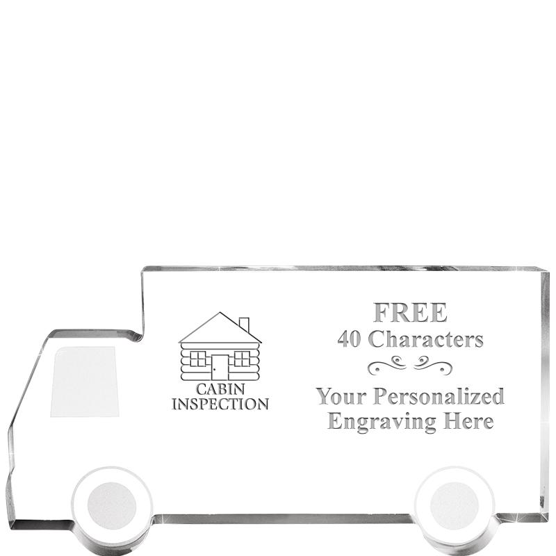 5" 4 WHEELER TRUCK ACRYLIC