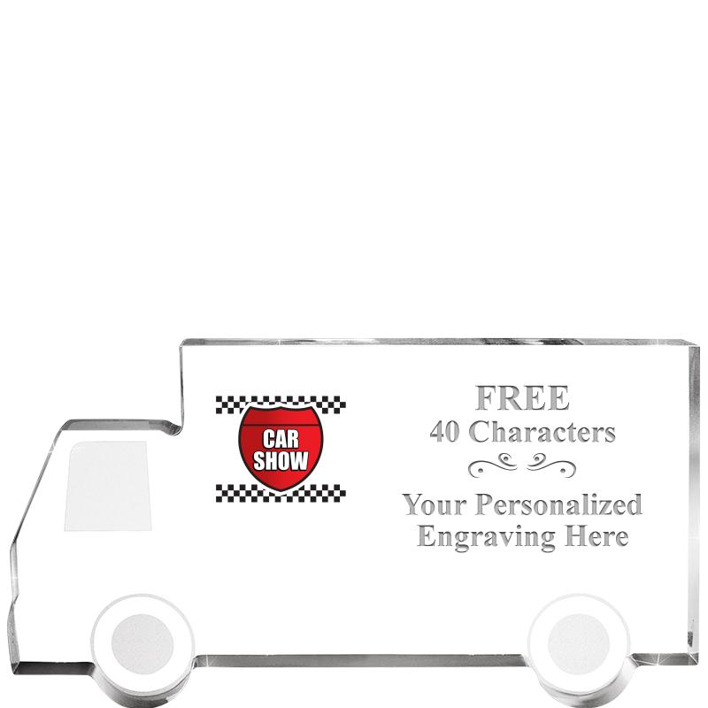 5" 4 WHEELER TRUCK ACRYLIC