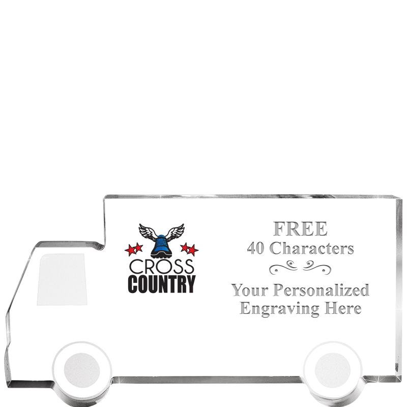 5" 4 WHEELER TRUCK ACRYLIC