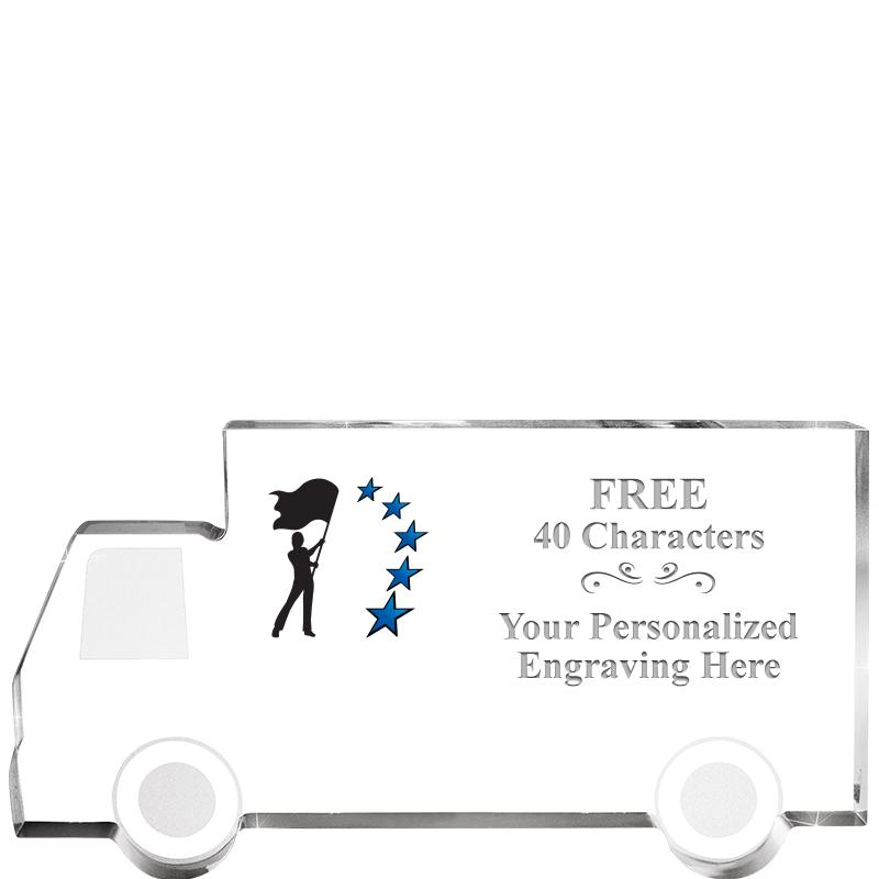 5" 4 WHEELER TRUCK ACRYLIC