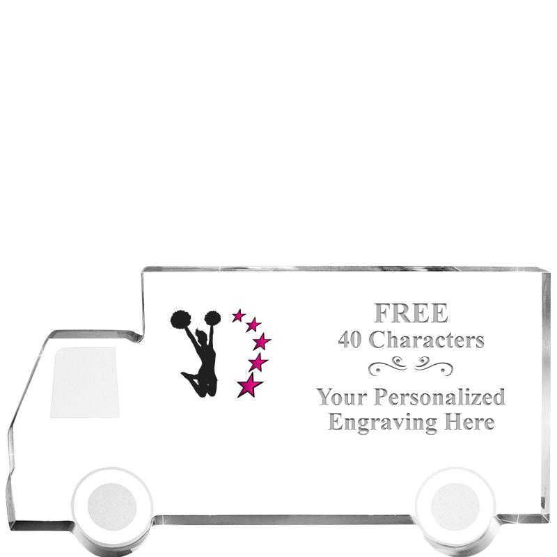 5" 4 WHEELER TRUCK ACRYLIC