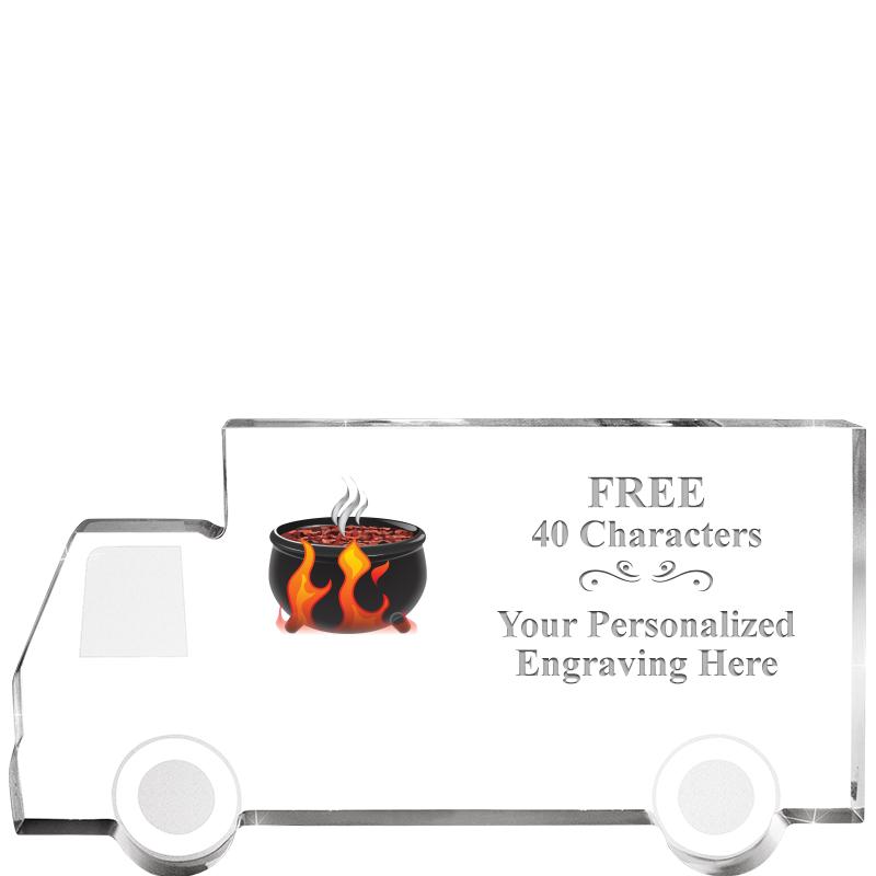 5" 4 WHEELER TRUCK ACRYLIC