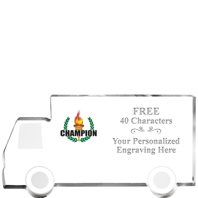 5" 4 WHEELER TRUCK ACRYLIC