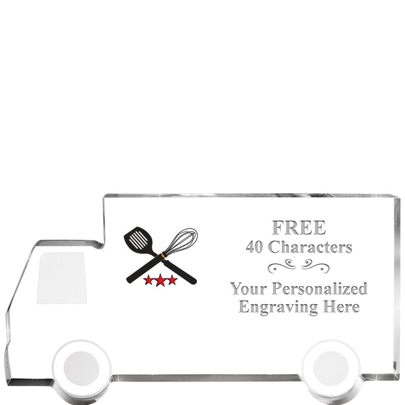 5" 4 WHEELER TRUCK ACRYLIC