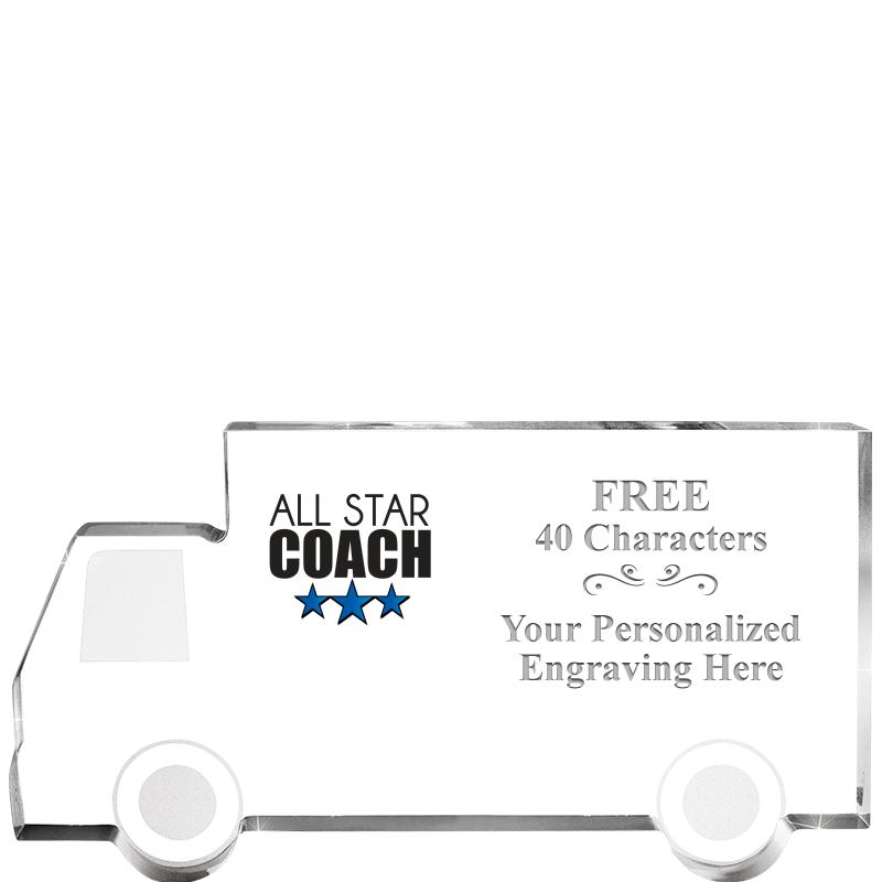 5" 4 WHEELER TRUCK ACRYLIC