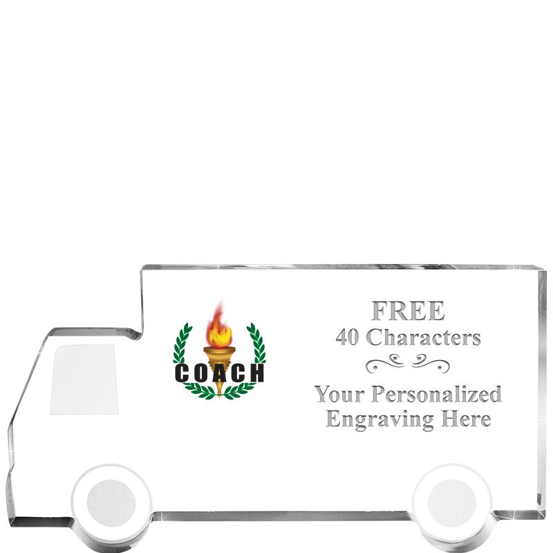 5" 4 WHEELER TRUCK ACRYLIC