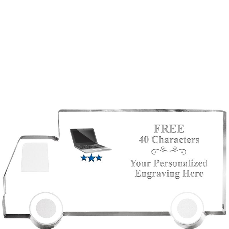 5" 4 WHEELER TRUCK ACRYLIC