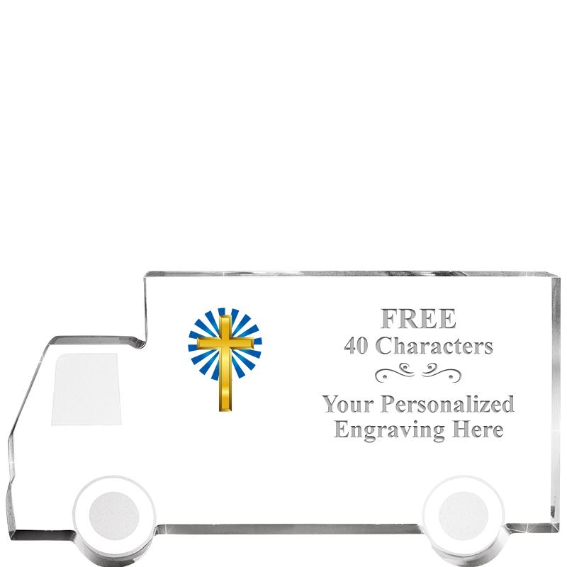 5" 4 WHEELER TRUCK ACRYLIC