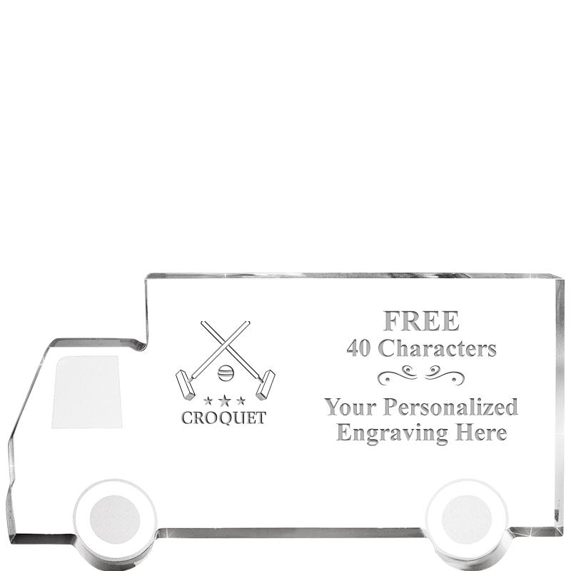 5" 4 WHEELER TRUCK ACRYLIC