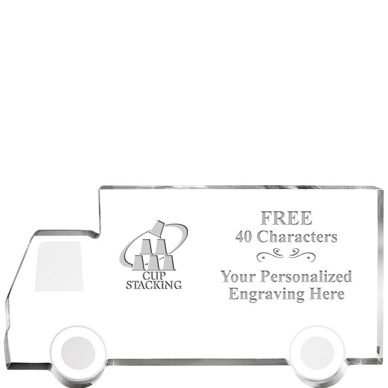 5" 4 WHEELER TRUCK ACRYLIC