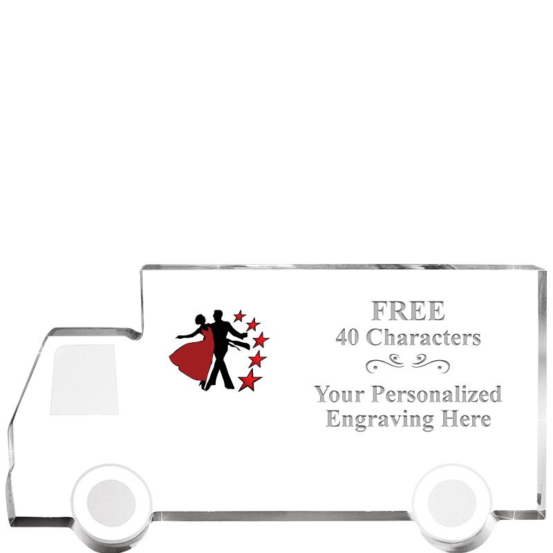 5" 4 WHEELER TRUCK ACRYLIC