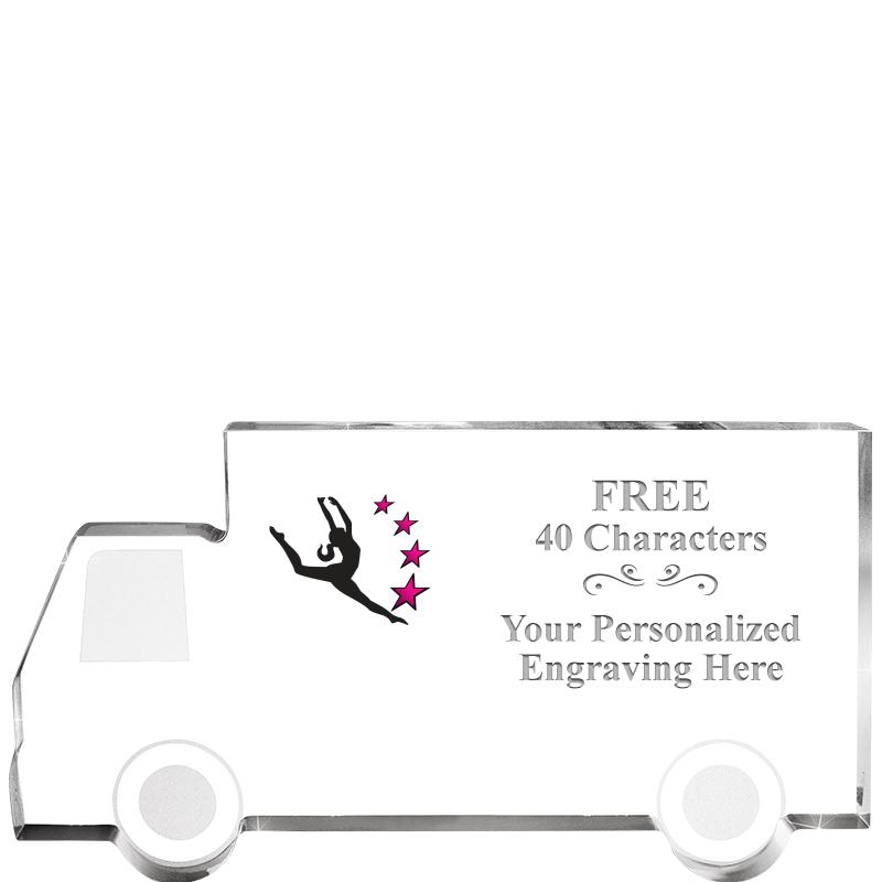 5" 4 WHEELER TRUCK ACRYLIC