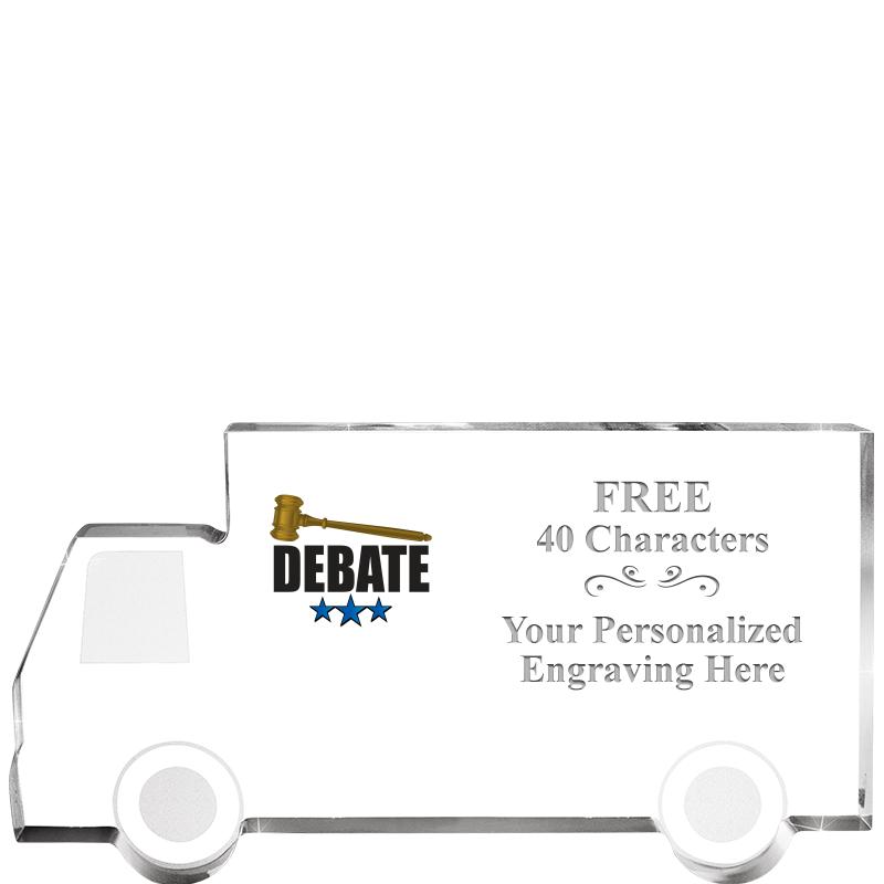 5" 4 WHEELER TRUCK ACRYLIC