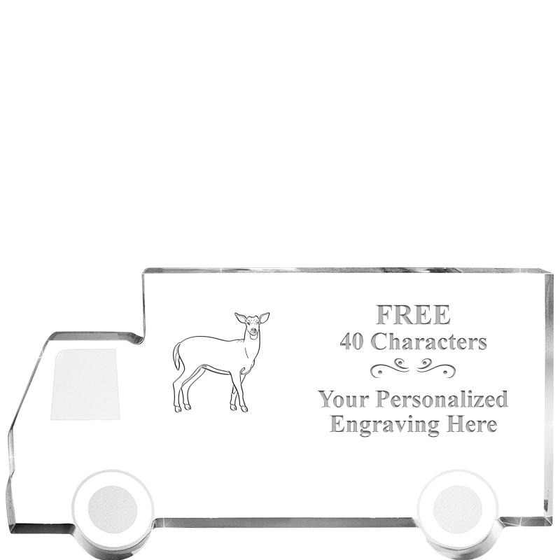 5" 4 WHEELER TRUCK ACRYLIC