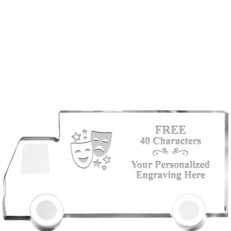 5" 4 WHEELER TRUCK ACRYLIC