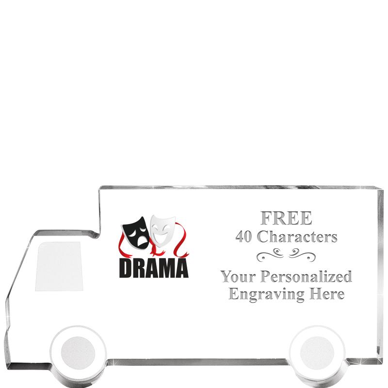 5" 4 WHEELER TRUCK ACRYLIC